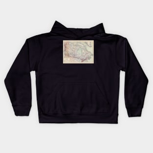 Canada Antique Maps Kids Hoodie